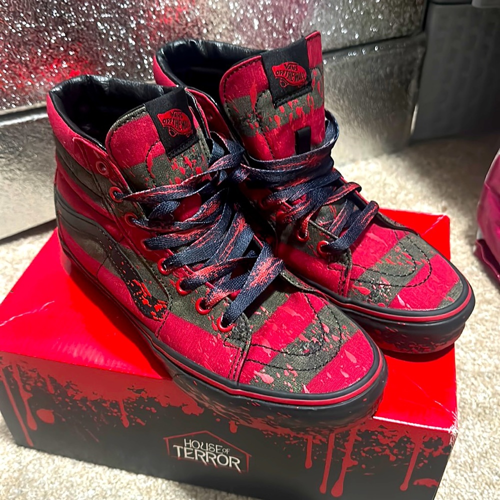 House of terror vans Freddy Krueger limited edition